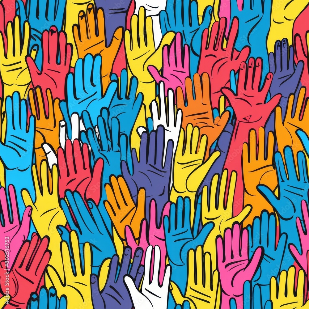 Diverse Colorful People Seamless Pattern Illustration
Diverse Colorful People Seamless Pattern Illustration