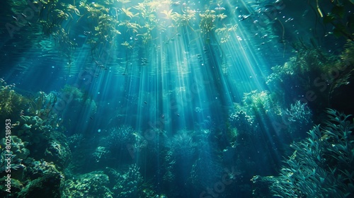 Beneath the Azure Canopy: Exploring the Underwater Realm © xelilinatiq