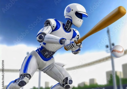 スポーツの概念で人工知能を搭載した野球選手	