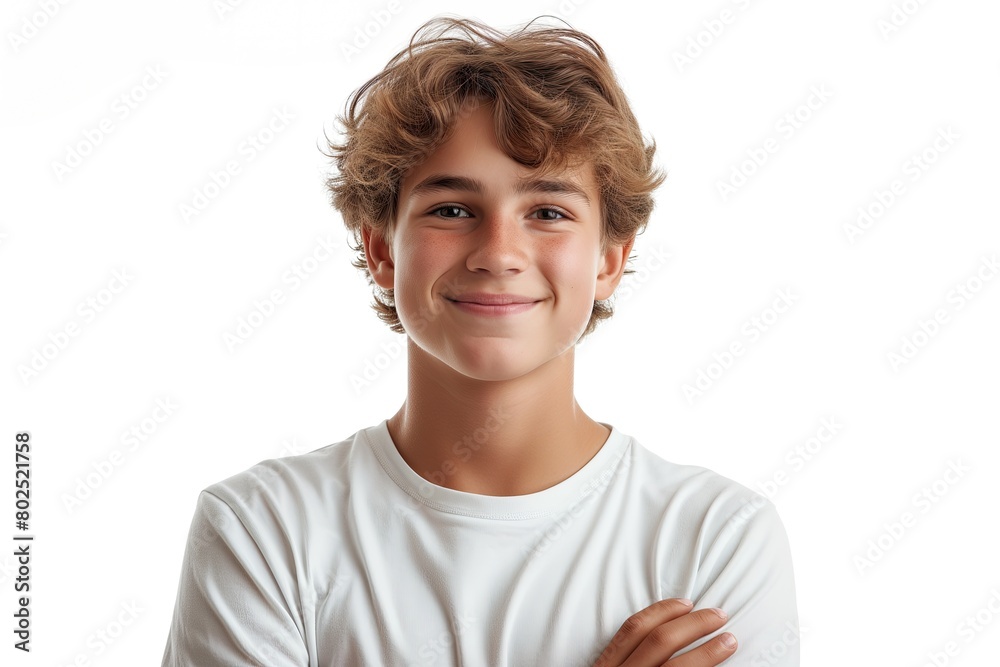 Smiling Boy Happy Portrait of a Children, White Background Studio Photo of Cheerful People Showing Emotion, Male Child Hair Fashion Clothing Model Smiling Boy Happy Portrait of a Children, White Background Studio Photo of Cheerful People Showing Emotion, Male Child Hair Fashion Clothing Model