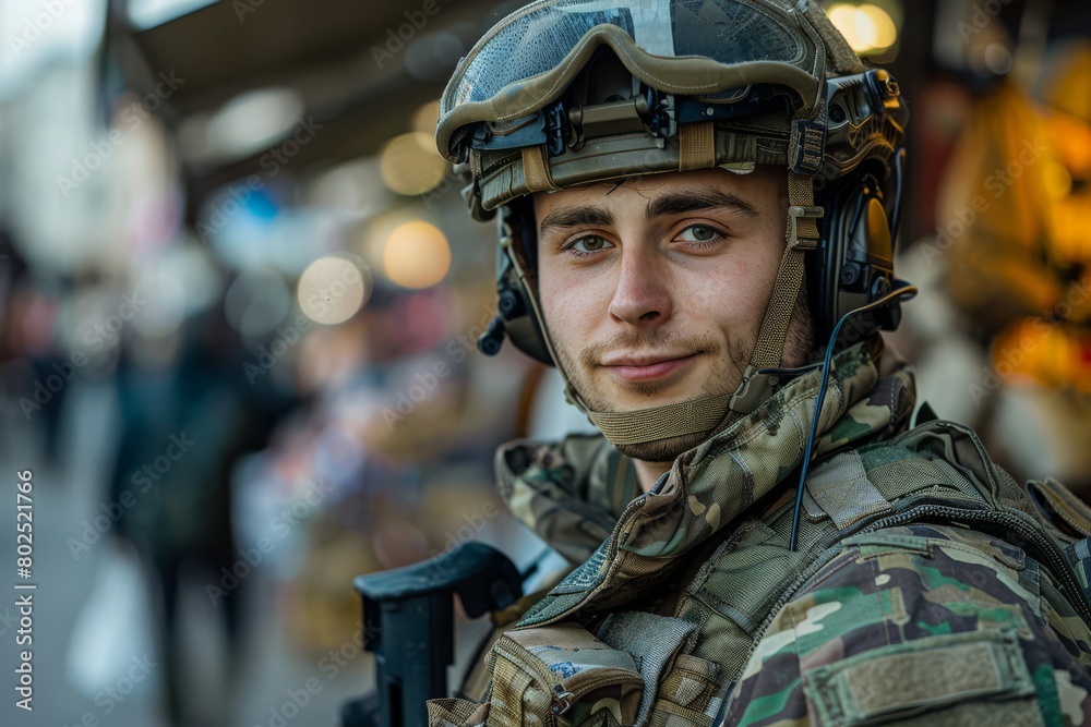 Nato soldier photography. Modern soldier close up photography. North Atlantic Alliance soldier Nato soldier photography. Modern soldier close up photography. North Atlantic Alliance soldier
