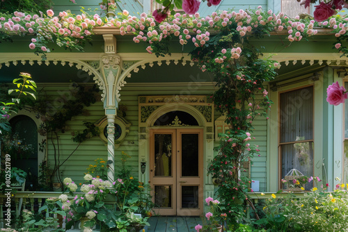 doorwith flowers