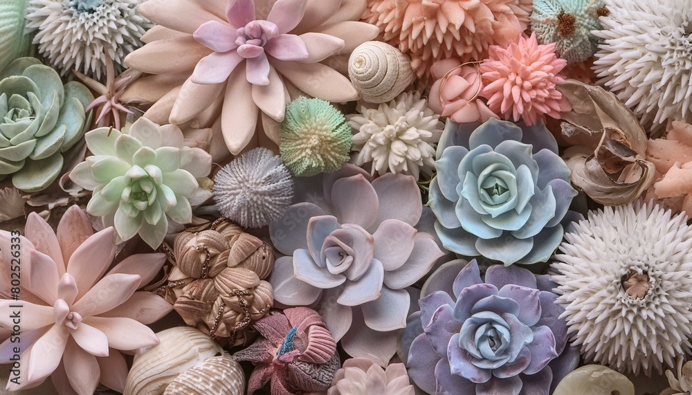 Close-Up of Colorful Flowers, A Detailed Background for Creative Projects Close-Up of Colorful Flowers, A Detailed Background for Creative Projects