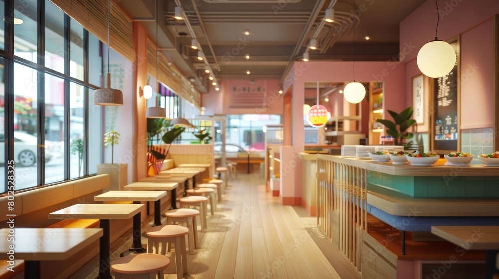 Vibrant Bibimbap Restaurant A Modern Culinary Haven Showcasing Korean Cuisine