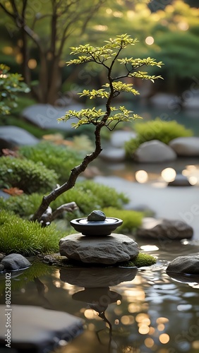 Bonsai Zen Garden  Portrait 