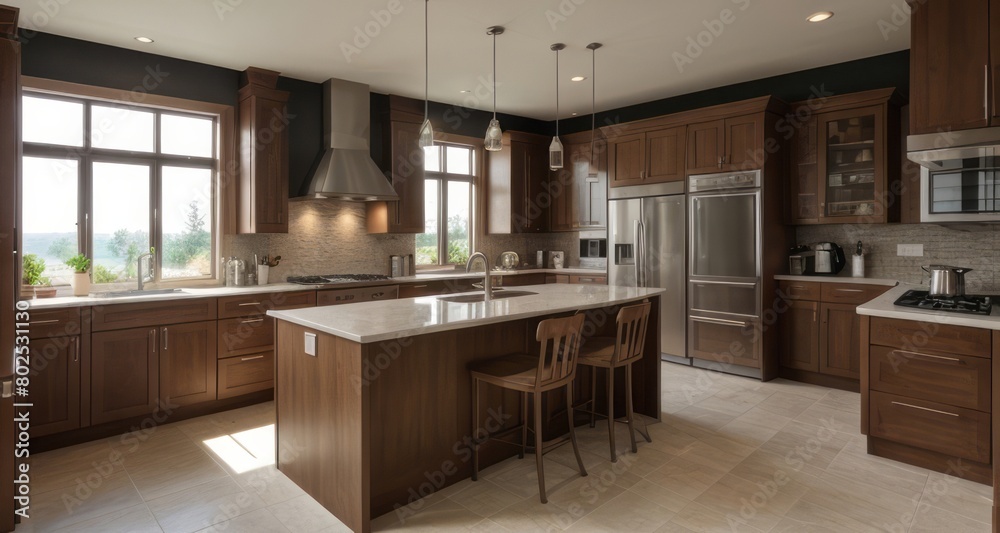 modern kitchen interior