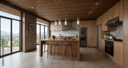 modern kitchen interior