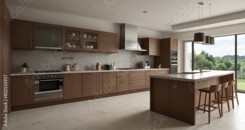 modern kitchen interior