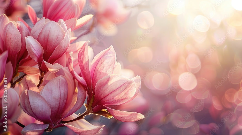A beautiful pink flower with a pink background. The image has a soft and calming mood, and it conveys the idea of beauty