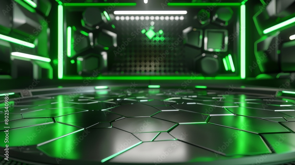 Naklejka premium hi tech gaming futuristic sci fi concept stage design, esport, background