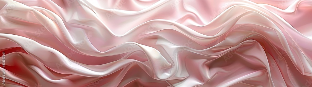 White and pink silk or satin wavy abstract background with blank space for text. White and pink silk or satin wavy abstract background with blank space for text.