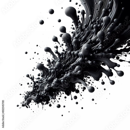 Hintergrund, Wallpaper:  schwarze Flüssigkeit splash