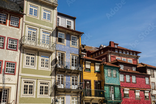 Colorful houses in porto country (ID: 802546180)