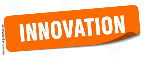 innovation sticker. innovation label photo