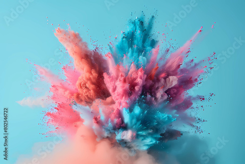 Powder Cloud Pastel. Pastel Color Explosion,  background texture