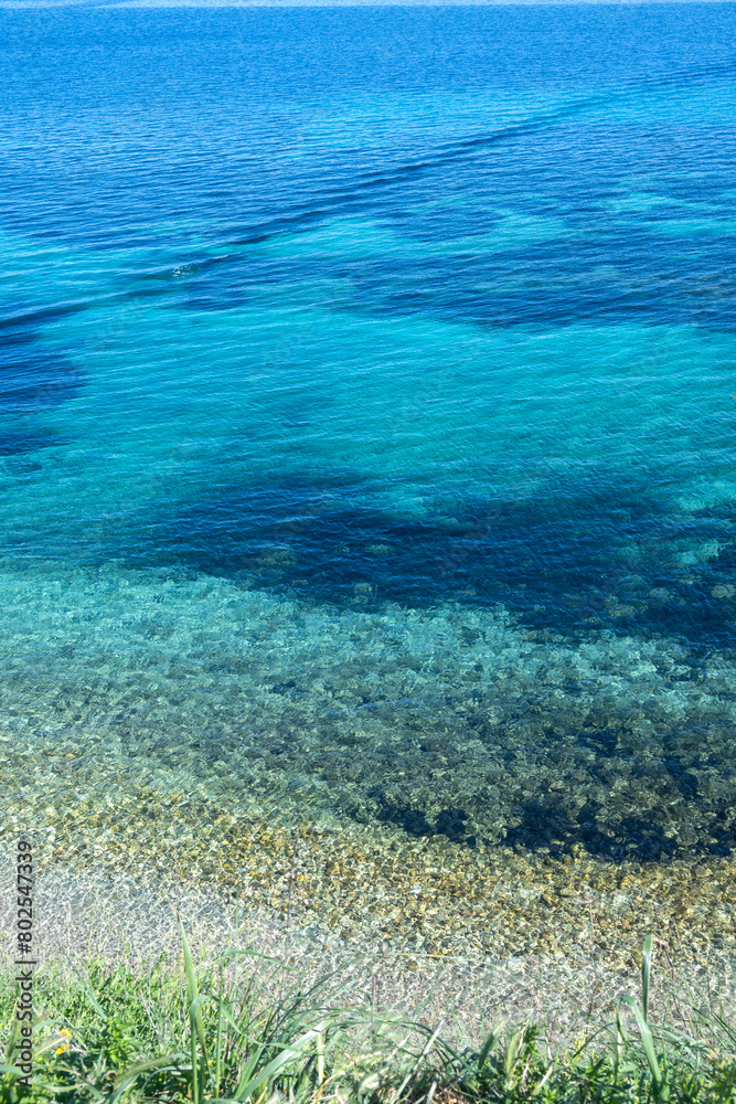 Fototapeta premium Kassandra coastline near town of Nea Fokea, Halkidiki, Greece