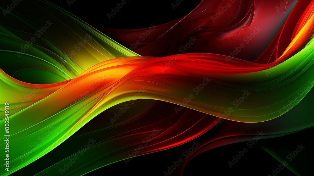 Naklejka premium Abstract art wave and line