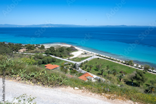 Kassandra coastline near town of Afitos  Chalkidiki  Greece