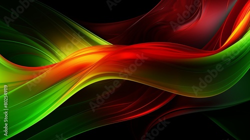 Abstract art wave and line