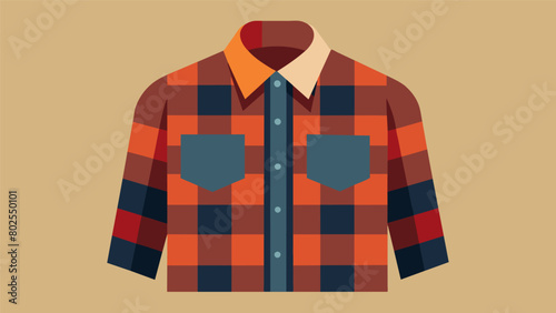 A wellworn flannel shirt once worn by a hardworking grandfather now worn by his grandson as he sets out on his own career path.. Vector illustration