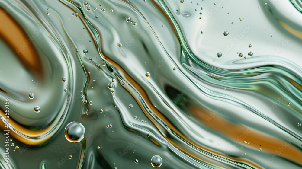 3d render of abstract organic shapes in fluid glass texture with organic forms and bubbles in various shades of grey, green and brown 3d render of abstract organic shapes in fluid glass texture with organic forms and bubbles in various shades of grey, green and brown