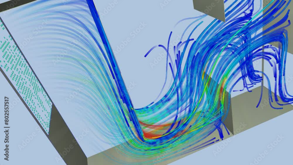 Building room airflow simulation - CFD simulation Computational fluid dynamics