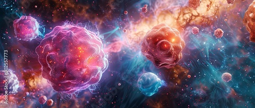 Cosmic Voyage through Vibrant Cellular Universe © NiriSun