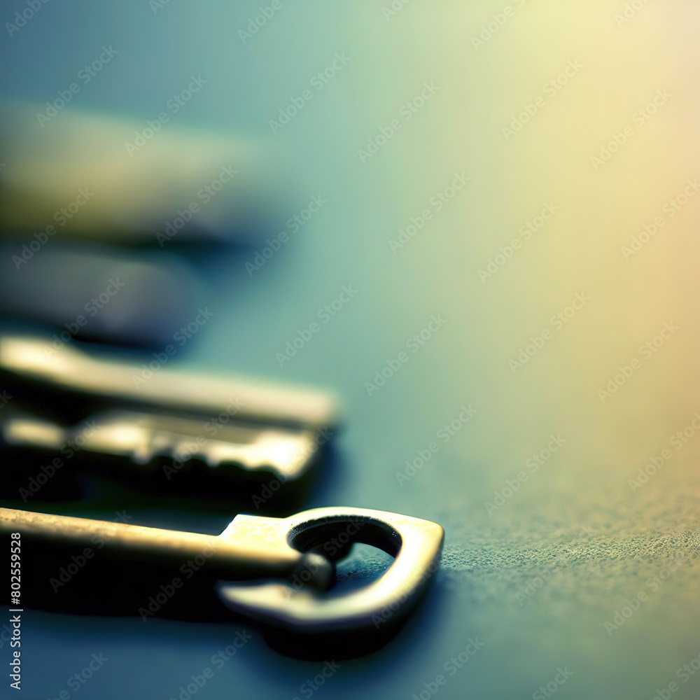 abstract wallpaper in warm tones of color, with antique keys, illustration generated by Ai abstract wallpaper in warm tones of color, with antique keys, illustration generated by Ai