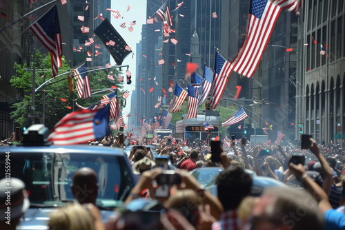 Independence Day Parade, a vibrant display of patriotism and celebration, with young and old alike rejoicing in the spirit of freedom