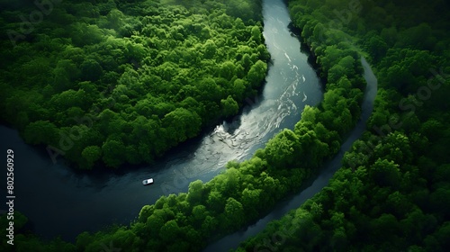 view of the river in the forest