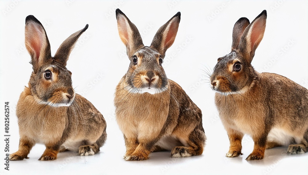 Fototapeta premium Rabbit, creature, animal, transparent background, Generative AI