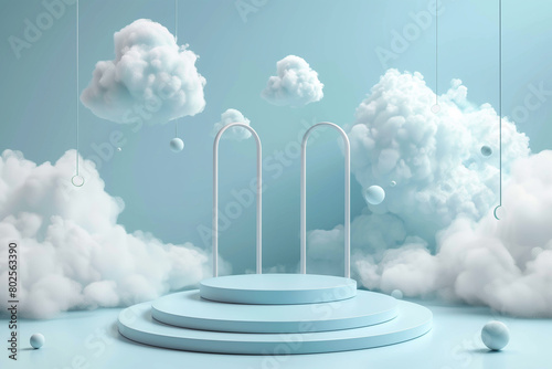 Stage Surrounded by Clouds