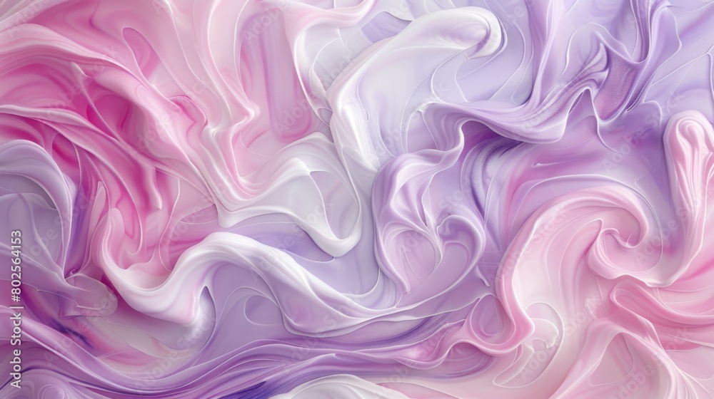 Soft pastel swirls of pink and lavender create a dreamy texture. Soft pastel swirls of pink and lavender create a dreamy texture.