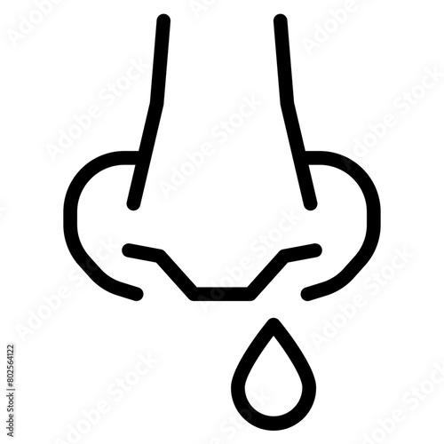 black icon for Rhinitis