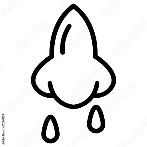 black icon for Rhinitis