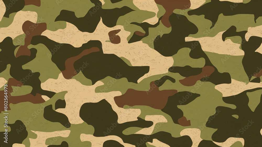 Fototapeta premium Camo background for textured military hunting or paintball camouflage pattern