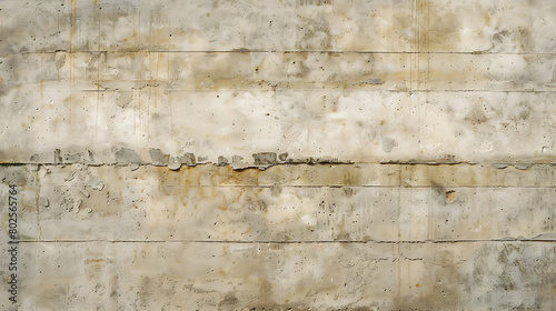 The surface appears to be a flat wall or canvas. It has a beige base color with horizontal lines suggesting layers or panels. Visible stains, marks, and discolorations are spread across the surface photo