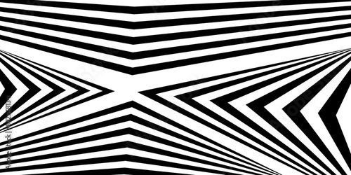 Abstract geometric line stripes. modern simple black line on white background