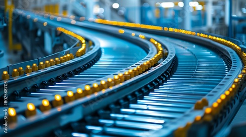 conveyor belt at the factory
