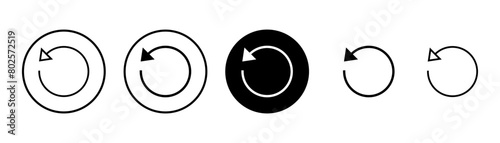 Refresh icon vector isolated on white background. Reload icon vector. Update icon. convert icon