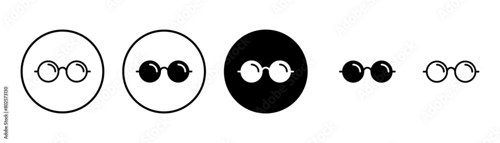 Glasses icon vector isolated on white background. Stylish Eyeglasses. Glasses vector. Optical concept Glasses icon vector isolated on white background. Stylish Eyeglasses. Glasses vector. Optical concept
