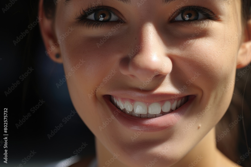 Joyful young person with bright smile Joyful young person with bright smile