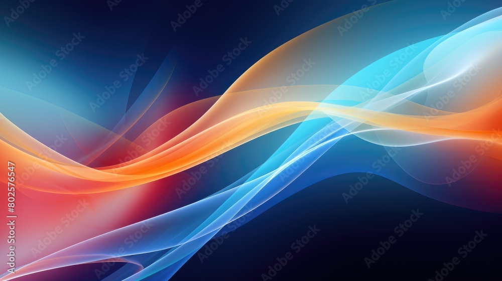 Naklejka premium Vibrant abstract background with flowing shapes and colors