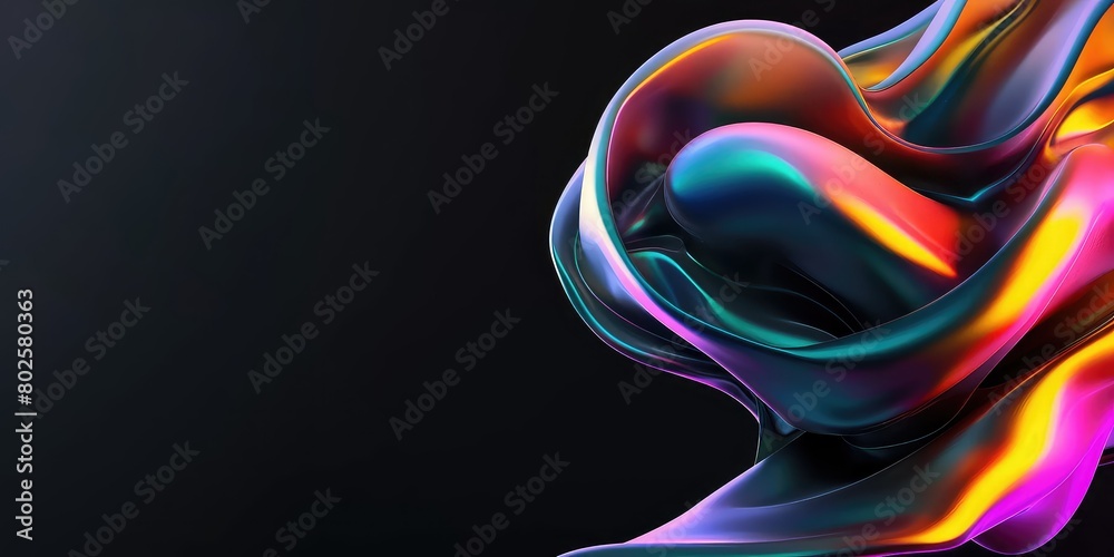 Obraz premium colorful abstract 3d shape