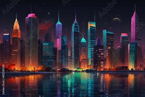 city at night Visions of Tomorrow Futuristic Cityscape