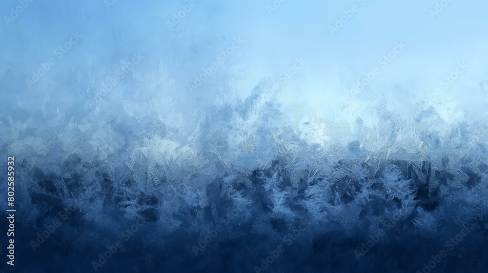 Obraz premium Frosty Glass Texture in Blue Tones