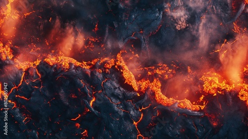 Volcanic Eruption Close Up