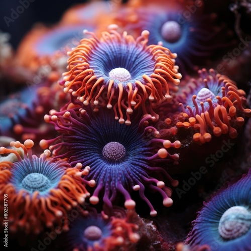 Vibrant underwater coral reef scene