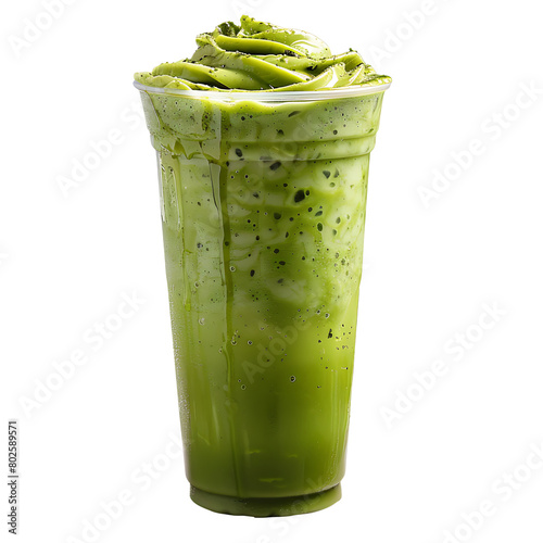 Matcha drinks, for the theme of fresh drinks or sweet drink products