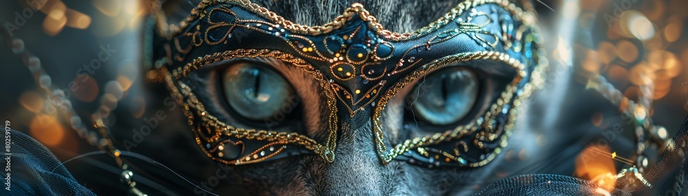 A captivating portrait of a cat in an ornate masquerade mask, showcasing its charm and allure 8K , high-resolution, ultra HD,up32K HD A captivating portrait of a cat in an ornate masquerade mask, showcasing its charm and allure 8K , high-resolution, ultra HD,up32K HD